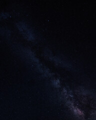 Starry sky on an August night in Sardinia