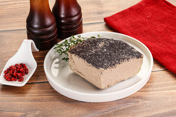 Delicous liver pate snack appetizer