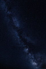 Starry sky on an August night in Sardinia