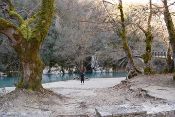 Obraz premium walking on the beach