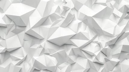 Obraz premium Polygonal backdrop on white surface.