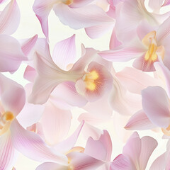 Fototapeta premium Orchid Tiles Elegant Floral Patterns with Orchid Motifs
