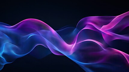 Dark background with abstract blue and purple waves, ideal for futuristic and contemporary themes.
