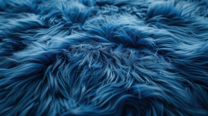 Obraz premium Close-up of Blue Animal Fur Texture.