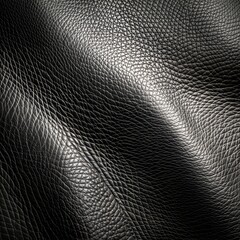 Texture black leather wavy