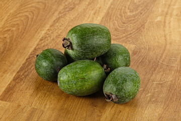 Fresh sweet juicy ripe feijoa