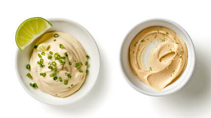 white bowl with chipotle aioli