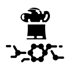 fusion cuisine restaurant chef glyph icon vector. fusion cuisine restaurant chef sign. isolated symbol illustration