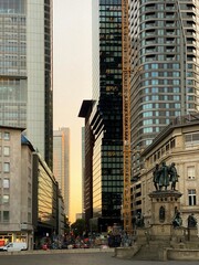 Fototapeta premium Beautiful city architecture of Frankfurt, Germany. 