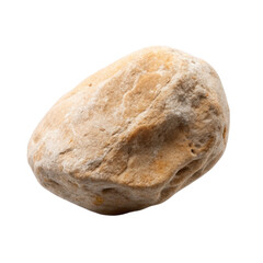 Obraz premium Natural Stone Boulder With Veins showcasing a rough, textured surface, perfect for landscaping or construction. Isolated on transparent background, png.