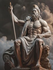 Statue of Zeus at Olympia artistic rendition