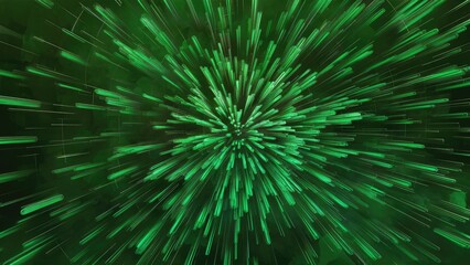Fototapeta premium Abstract green textured background featuring dynamic lines