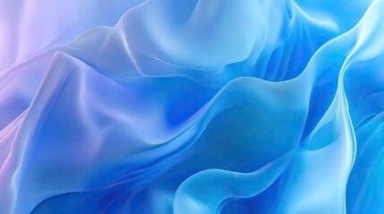 Obraz premium Minimalist wavy fluid abstract backdrop with smooth transitions and elegant curves, ideal for clean and modern design projects.