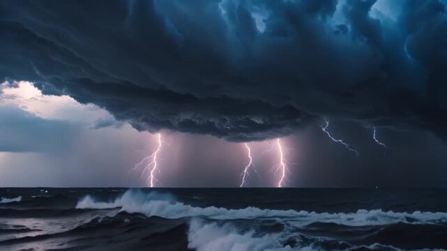 lightning in the black cloud