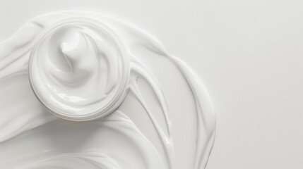 white lotion skincare cream