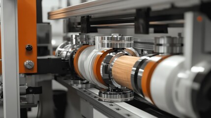Fototapeta premium Industrial Machinery Processing Wood