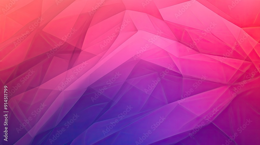 Poster smooth gradient from red to purple with geometric patterns, creating a captivating abstract backgrou