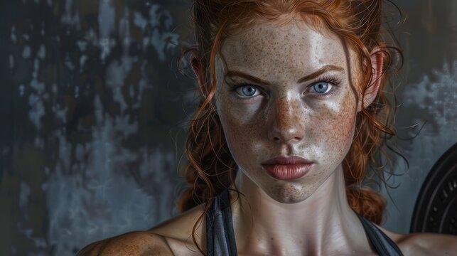 donna che si allena in palestra