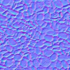 Normal map tileable de rocas, pasto y tierra