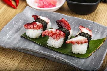 Japanese cuisine - sushi with octopus