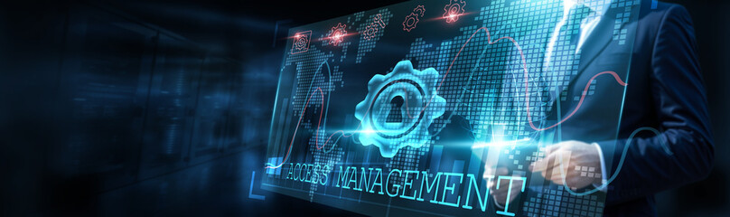 An access management analyst analyzing data trends, creating graphs and charts to monitor access volume with a focus on growth patterns, ensuring the security, efficiency of access management systems.