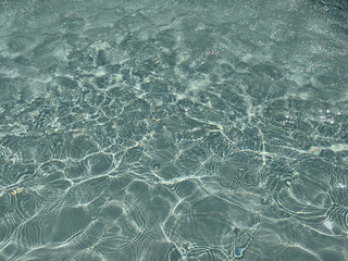 Blue water clear rippled background
