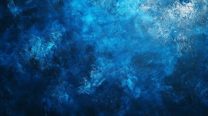 Obraz premium Deep blue art background with textured abstract effects