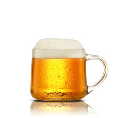 glass mug with beer