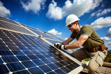 Rooftop Solar Panel Installation