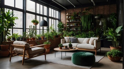 Obraz premium living room with a view