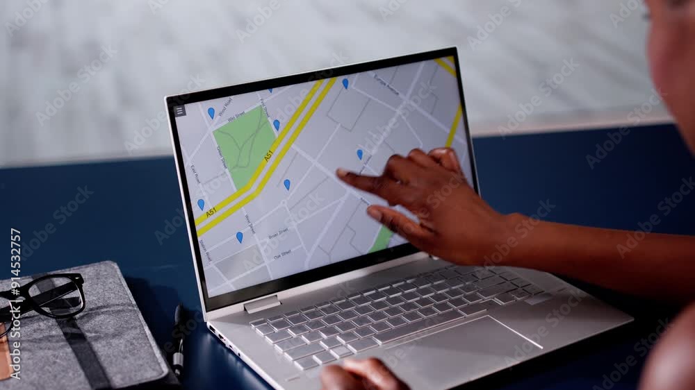 Poster gps location map search online