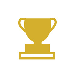 Abstract Icon Reward. Related to Online Game symbol. Education  School line award winner golden trophy icon.