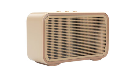 Fototapeta premium Vintage retro speaker on transparent background