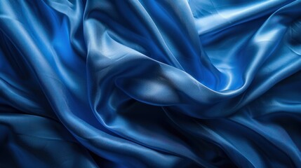 Fototapeta premium Canvas or muslin fabric cloth backdrop suitable for portraits products or concepts, with dramatic blue modulations.