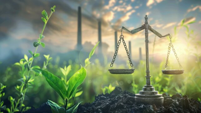 Legal cases hold accountable for environmental harm preserve natural resources enforce laws. Concept Environmental Law, Legal Accountability, Natural Resource Conservation, Law Enforcement