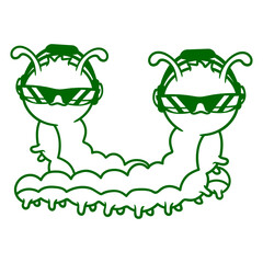 Music Party DJ 2 Caterpillar Team Two Friends Crew Sunglasses Headphone Animal Comic Cartoon Funny Techno Sound Dance Fun Time Deejay Love Cool Loud Sounds Club Disco Festival Concert Partying Lover