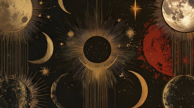 Abstractions and scenes on the theme of astrology