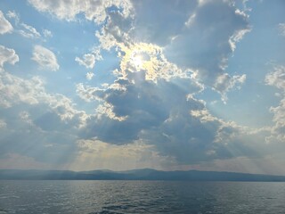 God rays in the big sky of Montana
