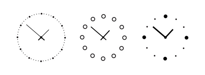 clock isolated on white	
