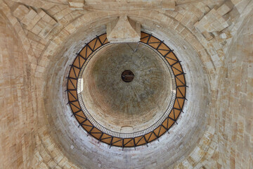 Interior of a dome of the Cathedral of Salamanca, Castile and Leon, Spain