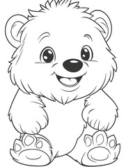 Naklejka premium coloring book illustration 