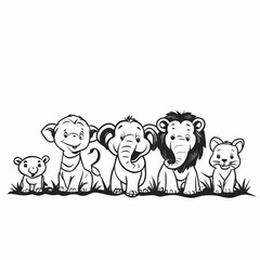 coloring book illustration 