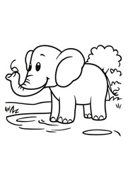 Obraz premium coloring book illustration 