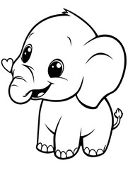 Naklejka premium coloring book illustration 