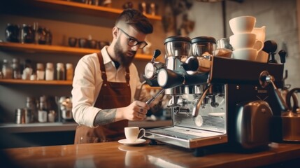 Barista Making Coffee