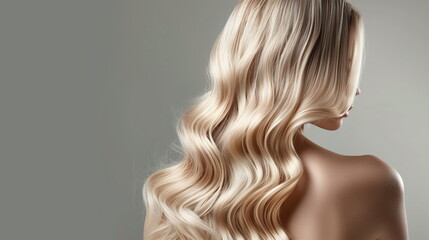 Naklejka premium woman with long hair