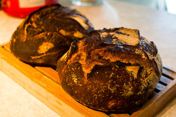 Chocolate sourdough bread