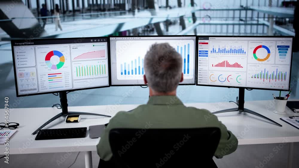 Aufkleber KPI Business Analytics Data Dashboard