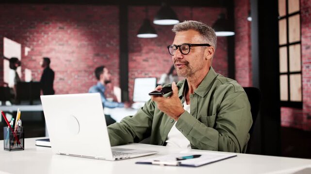 Man Calls Using Smart Phone