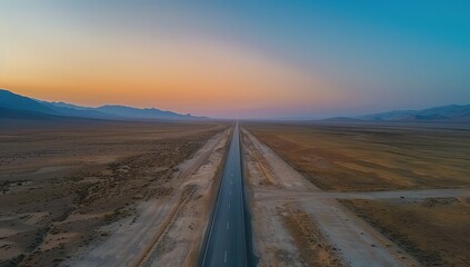 highway in the middle of the desert